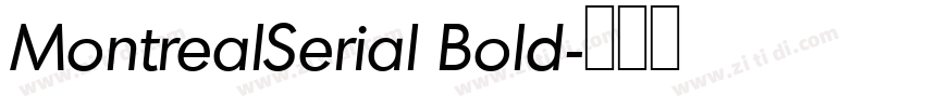 MontrealSerial Bold字体转换